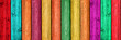 bunte Bretterwand