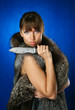 Portrait of a beautiful young  woman.