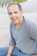 Mature man smiling