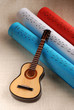 chitarra e spartiti tricolore francese