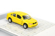 Toy car and calculator Toy car and calculator