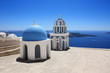 Santorin - Chapelle et campanile à Firostefani