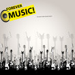 Vector: Music audio concept template Music audio concept template