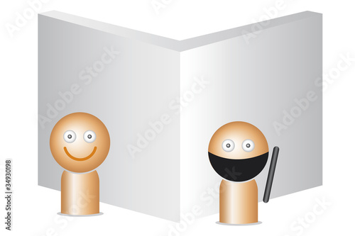 Vector: llustration man, 3D style, standing, burglar llustration man, 3D style, standing, burglar