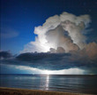 Foto: Lightning above the sea. Thailand Lightning above the sea. Thailand