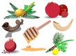 Vektor: Jewish Holidays Symbols Pack Jewish Holidays Symbols Pack