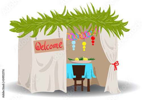 Vektor: Sukkah For Sukkot Sukkah For Sukkot