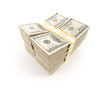 Stacks of One Hundred Dollar Bills