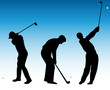 golf players silhouette-vector golf players silhouette-vector