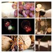 Collage, Wein, Silvester