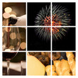 Collage, Wein, Silvester