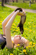 Girl with a polecat