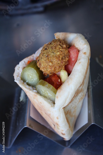 Photo: Falafel at the market Falafel at the market