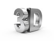 Metallic 3d word