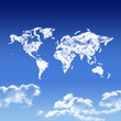 MAPPEMONDE EN NUAGE