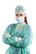 Foto: surgery assistant with mask surgery assistant with mask