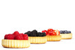 himbeeren in tartelette kuchen vor anderen