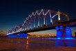Railway bridge at night Railway bridge at night