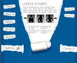 Website from ripped paper. Design template. Vector. Website from ripped paper. Design template. Vector.