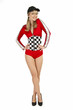 Photo: Gridgirl flirtet mit der Kamera. Gridgirl flirtet mit der Kamera.
