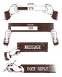 Set of vintage progress indicators