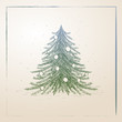 Vector hand drawn christmas tree illustration