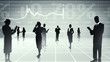 Business people, global communication.