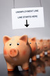 Photo: Piggy-banks out of work Piggy-banks out of work
