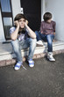deux jeunes adolescents ennuis