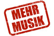 Grunge Stempel rot MEHR MUSIK