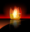 fire in a glass