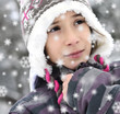 Kind im Winter