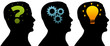 Silhouette head - Thinking Process