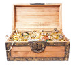 treasure chest isolated on white