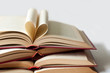 old books and heart shape old books and heart shape