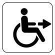 disabled icon  sign vector