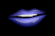 COLORFUL  Sensual mouth with smile. vector