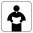 priest preaching sign vector