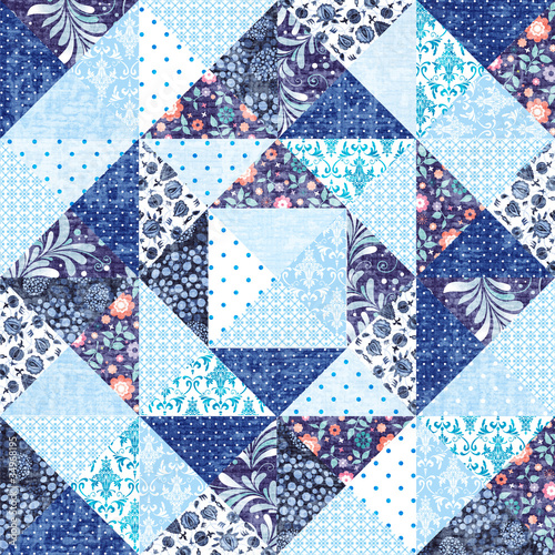 Photo: Abstract patchwork background Abstract patchwork background