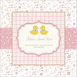 baby twins shower card