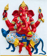 Indian or Hindu ganesha God Named Vijaya Ganapati at temple in t