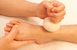 Foto: reflexology foot massage, spa foot treatment by ball herb,Thaila reflexology foot massage, spa foot treatment by ball herb,Thaila