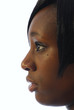 profil d'une jeune femme noire profil d'une jeune femme noire