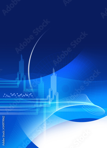 Illustration: blue fade template blue fade template