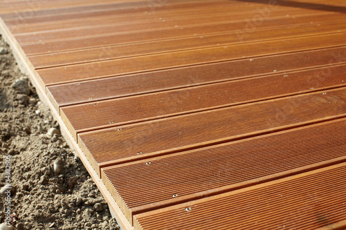 Photo: Bangkirai Bretter als Holz Terrasse Bangkirai Bretter als Holz Terrasse
