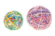 Photo: two rubber band balls, one big and one small two rubber band balls, one big and one small