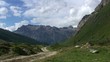 Ziehende Wolken Fextal Wanderweg, Engadin (Schweiz) Zeitraffer