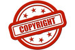 Sternen Stempel rot rel COPYRIGHT