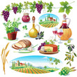 Set of food
