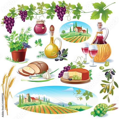 Vector: Set of food Set of food
